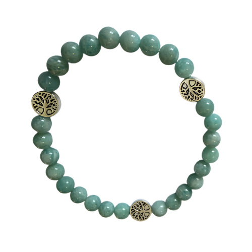 Bracelet Amazonite 'AA' perles 6mm