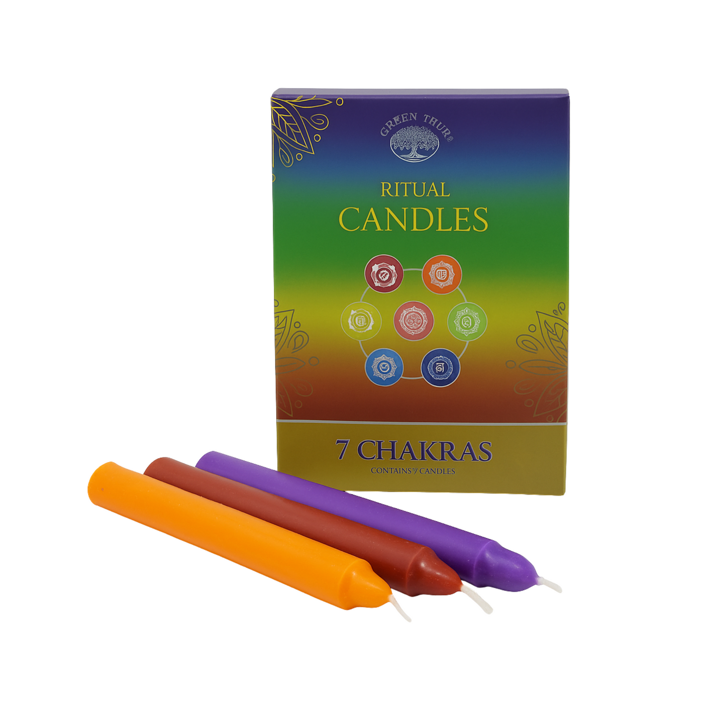 Bougies Rituel 7 Chakras - 7pcs