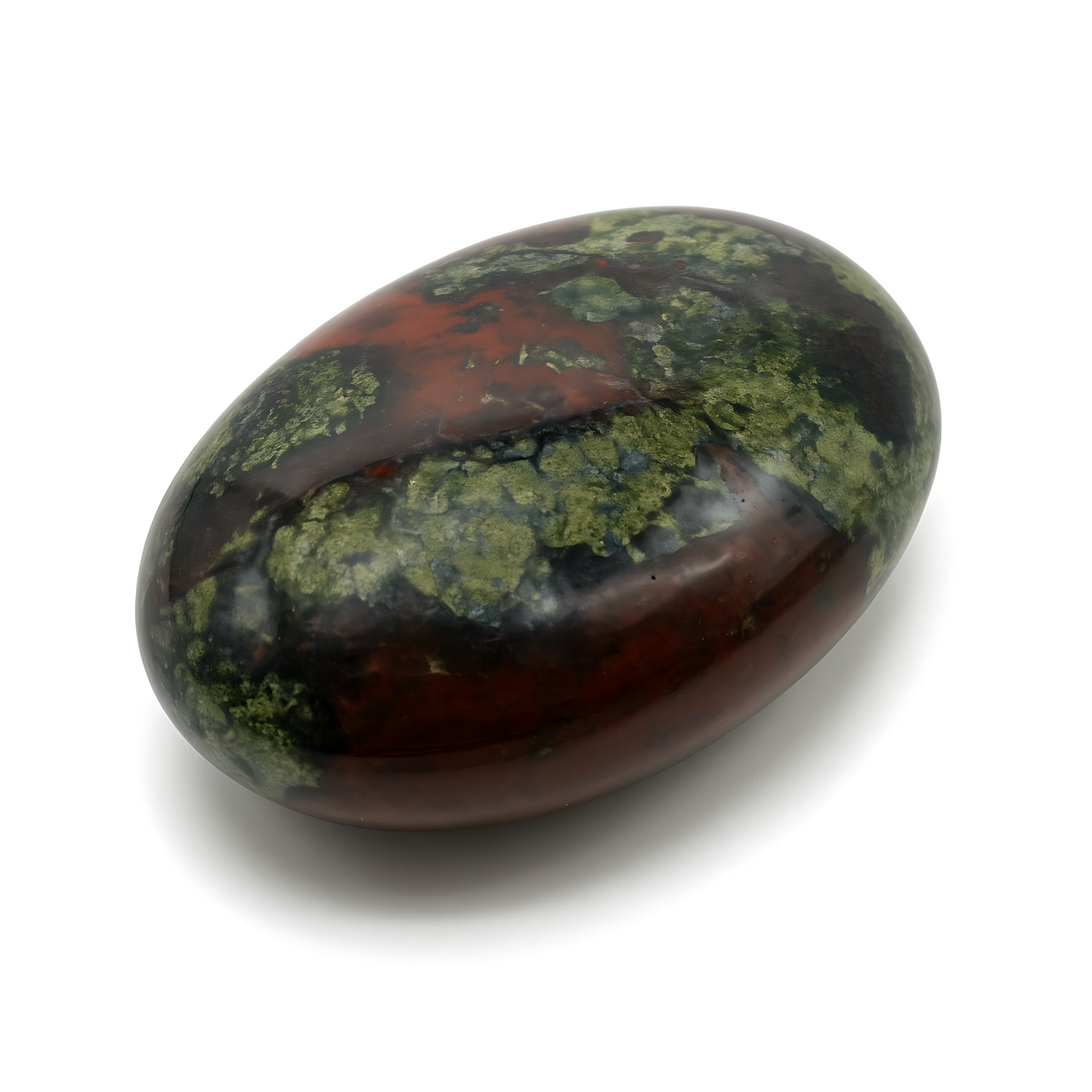 Galet Roulé XL Jaspe Sang de Dragon 6cm