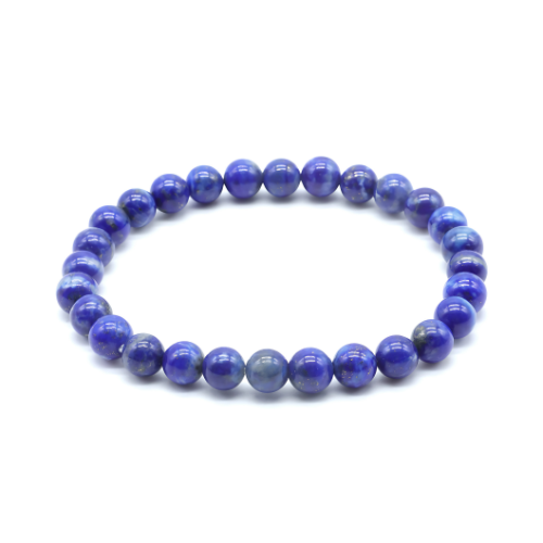 Bracelet Lapis Lazuli 'AA' perles 6mm